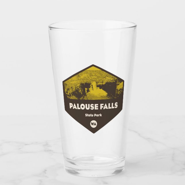 Palouse Falls State Park Washington Glass (Front)