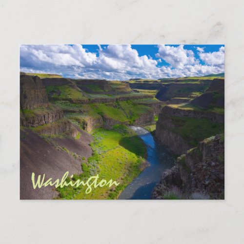 Palouse River Canyon Washington State Postcard