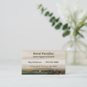 Palouse Sunrise Business Card (Standing Front)