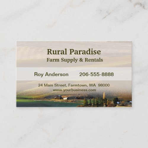 Palouse Sunrise Business Card