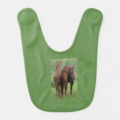 Pals, two horses side by side bib