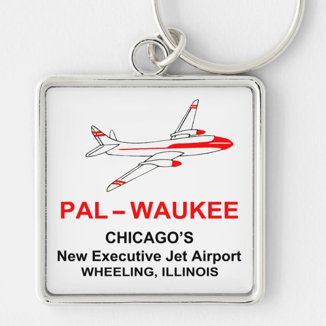 Palwaukee Airport, Wheeling, Illinois Keychain (Front)