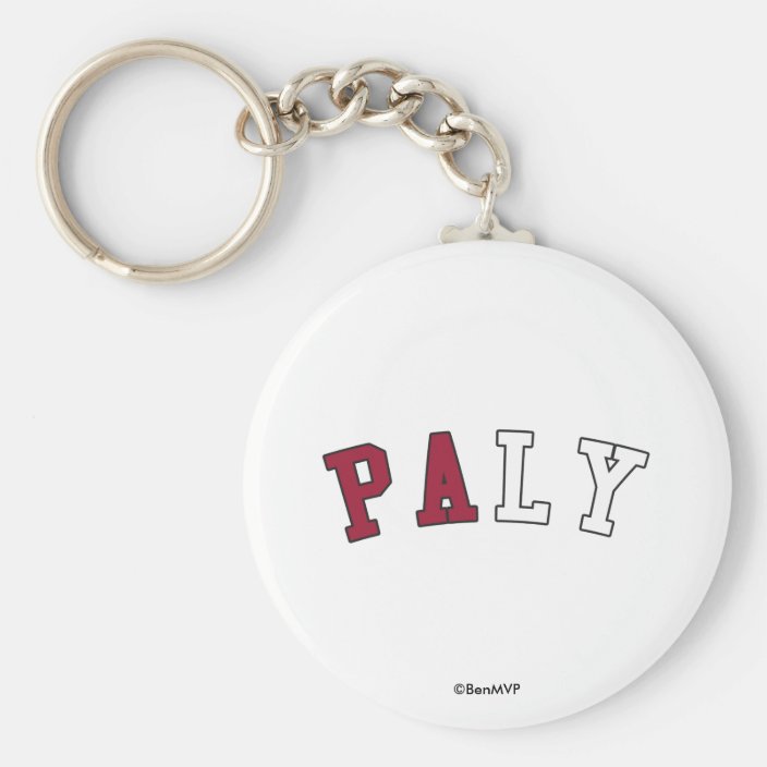 Paly in California State Flag Colors Key Chain