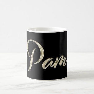 Pam white Handwriting Tasse Kaffeetasse Coffee Mug
