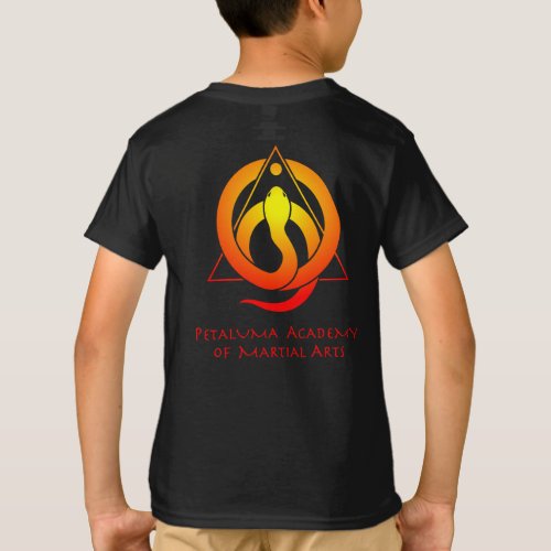 PAMA Kids T_Shirt _ Black with YellowRed Logo