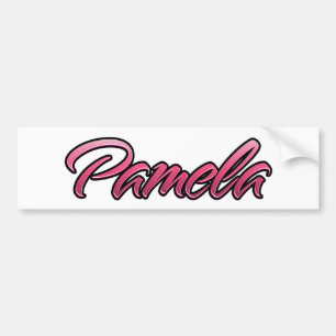 Pamela faded pink Aufkleber Sticker