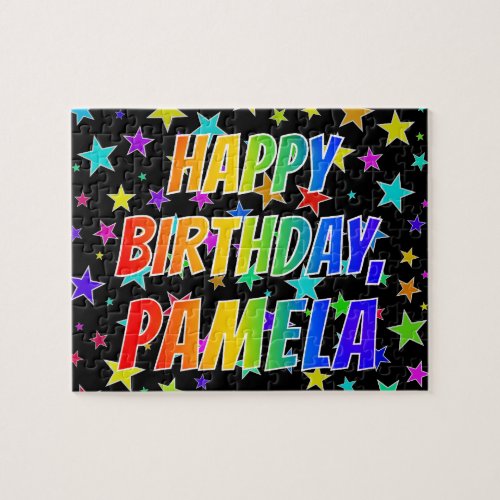 PAMELA First Name Fun HAPPY BIRTHDAY Jigsaw Puzzle