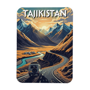 Pamir Highway Tajikistan Travel Magnet