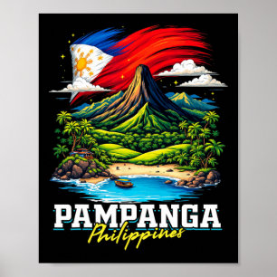 Pampanga Philippines Souvenir Filipino Flag Poster