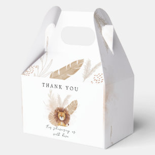 Pampas cute Lion baby shower Favor Boxes