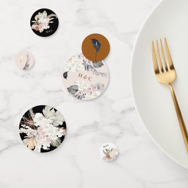 Pampas Dried Grass Floral Wedding Table Decor Confetti (Group)