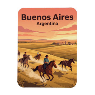 Pampas Estancia Horseback Riding near Buenos Aires Magnet