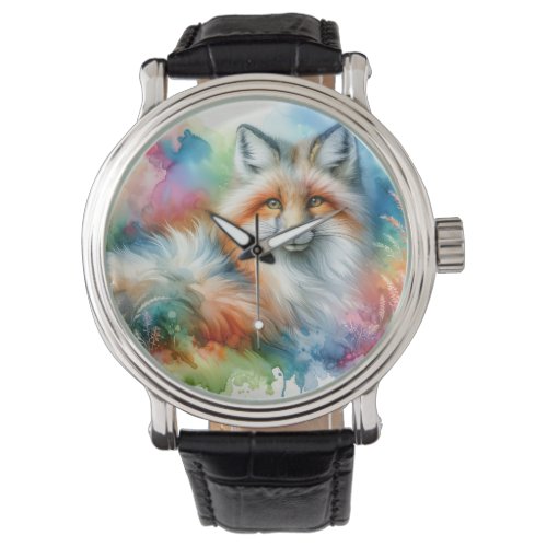 Pampas Fox in Light AREF565 _ Watercolor Watch
