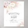 Pampas Grass and Anthuriums Baby Shower Welcome Po Poster