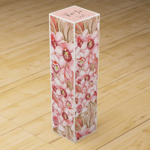 Pampas Grass and Orchids Boho Wine Box