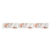 Pampas Grass and Terracotta Flowers Satin Ribbon (Front)