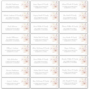 Pampas Grass Anthuriums Guest Name Address Labels