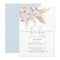 Pampas Grass Baby in bloom shower boy invitation