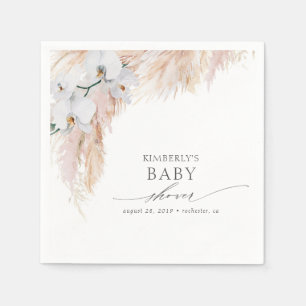 Pampas Grass Baby Shower / Bridal Shower Tropical Napkins