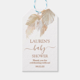 Pampas Grass baby shower gift tags