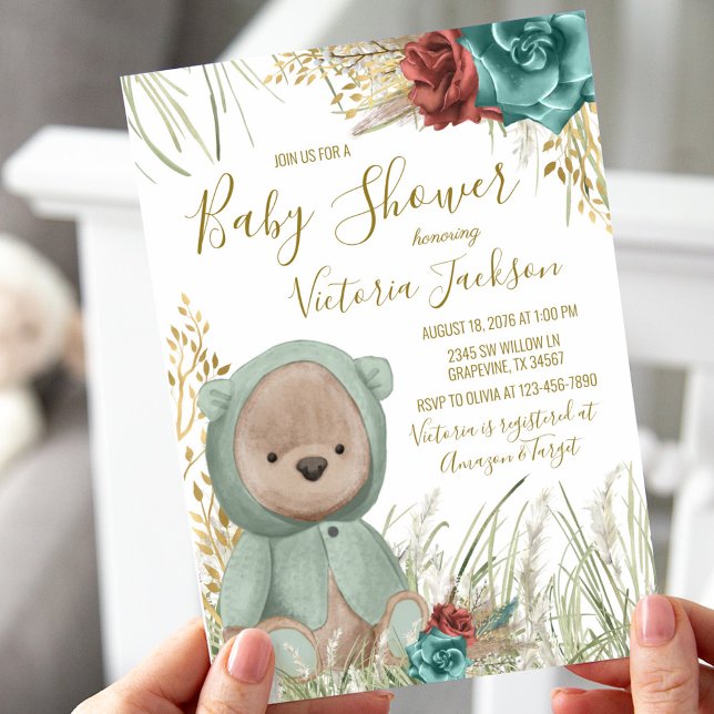 Pampas Grass Baby Shower Invitation (Creator Uploaded)