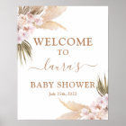 Pampas Grass Baby Shower Welcome sign