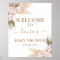 Pampas Grass Baby Shower Welcome sign