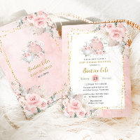 Pampas Grass Blush Floral Tea Party Baby Shower 
