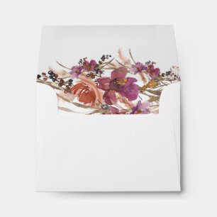 Pampas Grass Bohemian Wedding Envelope