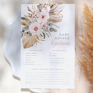 Pampas Grass Boho Baby Shower Advice & Predictions