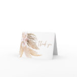 Pampas grass boho bohemian desert theme thank you card Pampas grass boho bohemian desert theme thank you card
