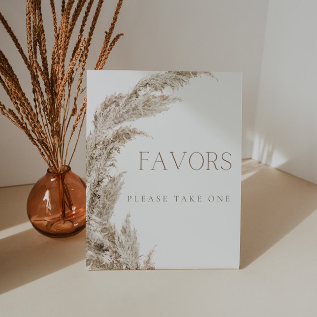 Pampas Grass Boho Favors Sign (Creator Uploaded)