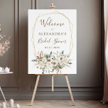 Pampas Grass Boho Greenery Bridal Shower  Foam Board<br><div class="desc">Pampas Grass and Palm Leaves Boho Floral Eucalyptus Bohemian Botanical Greenery Watercolor Frame Bridal Shower Spring or Summer Wedding Welcome Sign - includes beautiful and elegant script typography with modern botanical flowers and greenery for the special Wedding day celebration.</div>