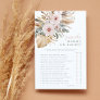 Pampas Grass Boho Guess Who Baby Shower Game