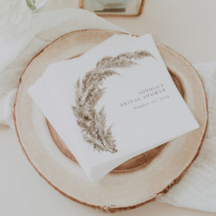 Pampas Grass Boho Minimal Napkins