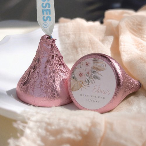 Pampas Grass Boho Pink Desert Girl Baby Shower Hershey®'s Kisses®