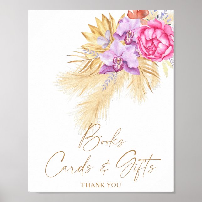 Pampas grass - BOOKS CARDS AND GIFTS Poster (Front)