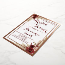 Pampas Grass Bridal Shower Rose Gold 