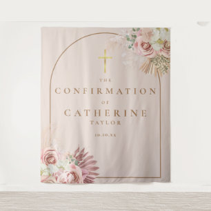 Pampas Grass Confirmation Photo Backdrop