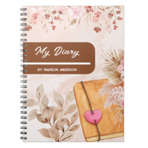 Pampas Grass Diary  Notebook