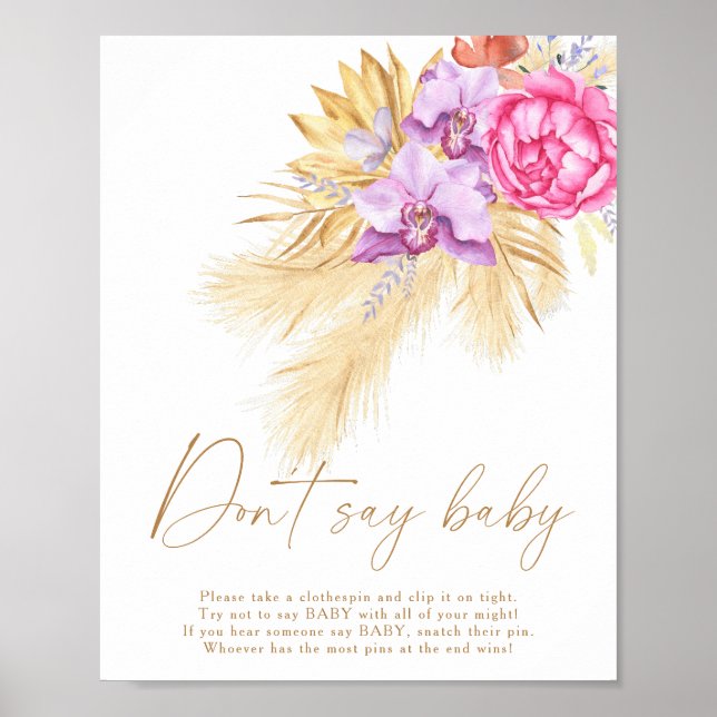 Pampas grass - Don't say baby Poster (Front)