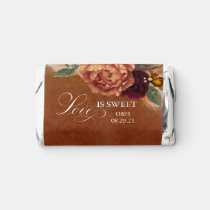 Pampas Grass Floral Terracotta Wedding Hershey's Miniatures