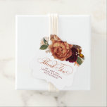 Pampas Grass Floral Terracotta Wedding Thank You Favor Tags<br><div class="desc">Pampas grass and terracotta flowers exotic wedding favor tags</div>