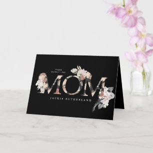 Pampas Grass Floral Tropical Boho Modern Mom Day Card
