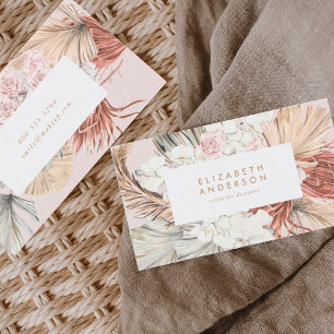 Pampas Grass Floral Tropical Jungle Business Card