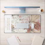 Pampas Grass Floral Tropical Jungle Desk Mat<br><div class="desc">Standout from the crowd - for the business owner or promoter of a brand trying to show they are on trend and modern. And or someone who has an boho or pampas event. *For additional zazzle business stationery, advertising or merchandising items to match this item, please contact us through the...</div>