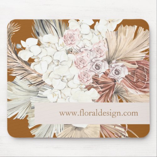 Pampas Grass Floral Tropical Jungle Mouse Pad