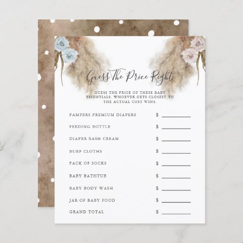 Pampas Grass Gender Reveal Party Guess The Price