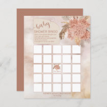 Pampas Grass | Hydrangeas Baby Shower Bingo Card