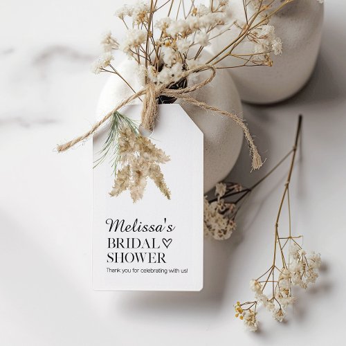 Pampas Grass Minimalist Bridal Shower Gift Tag